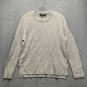 Theory Cream Speckled Sweater